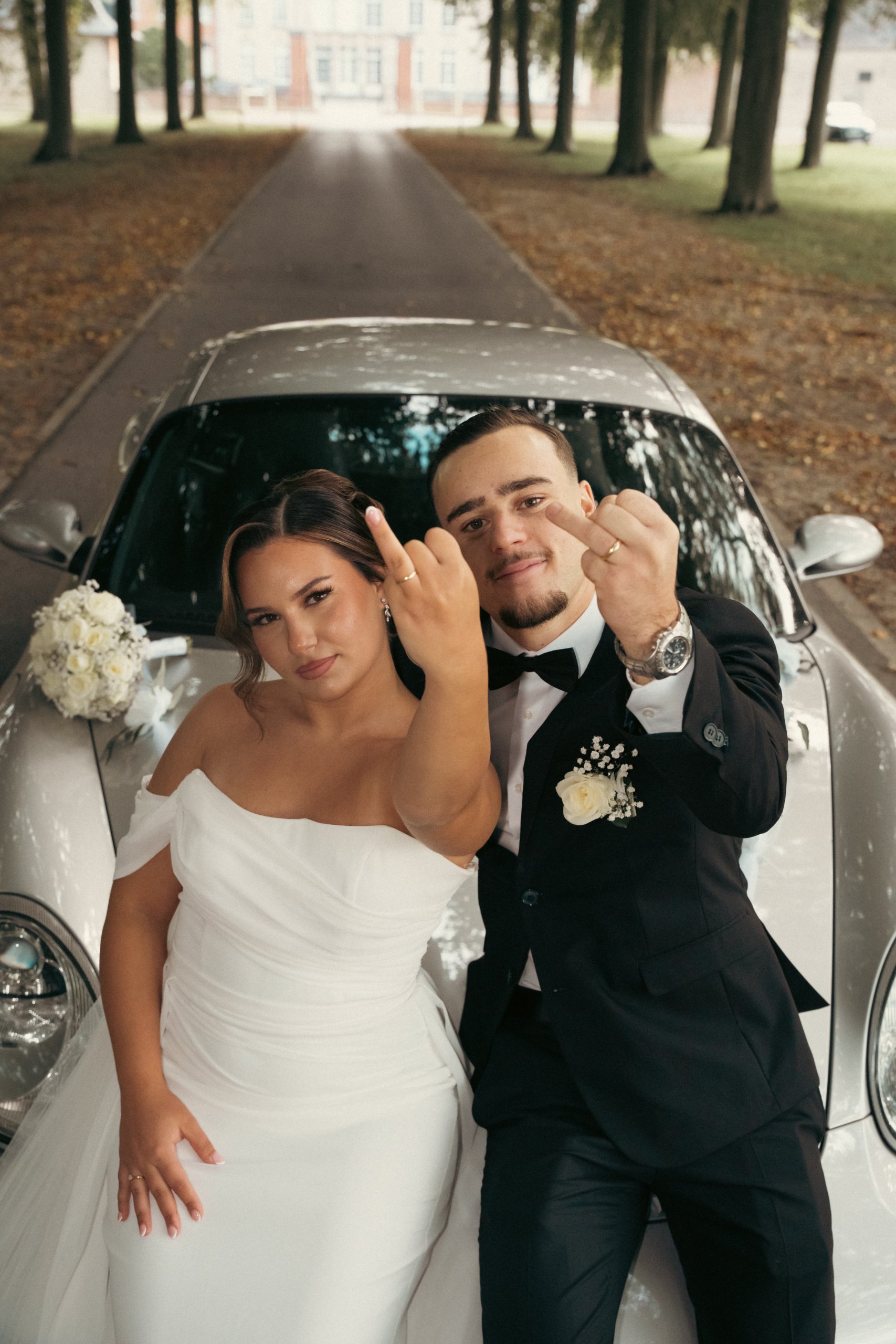 Koppel foto met Porsche